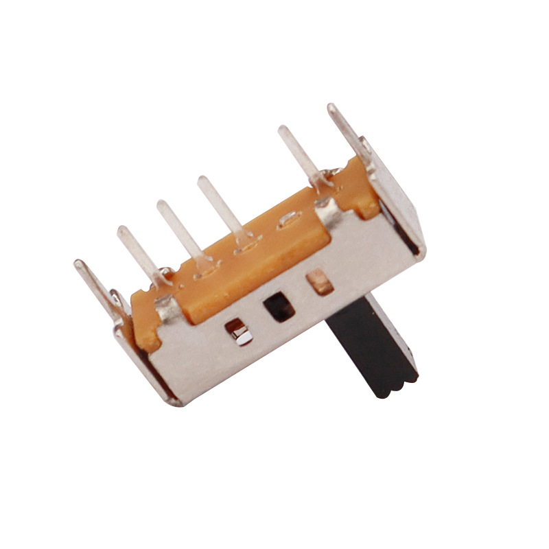 Interrupteur de diapositives SS13D07 Single-Row quatre-Interrupteur à bascule à broches, interrupteur à bascule vertical pour les appareils électriques, 3, 4, 5 et 6 positions Interrupteur coulissant