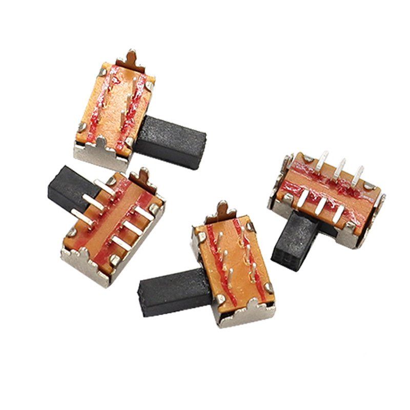 Interrupteur de diapositives miniatures SK22D02, un petit interrupteur pour le contrôle électronique, électrique, de communication et industriel avec deux gammes de bandes de 2p et 2t